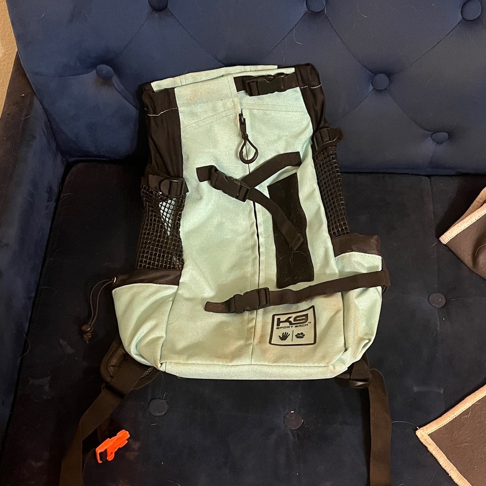 K9 Sport Sack AIR Dog Backpack Mint Green and Black medium